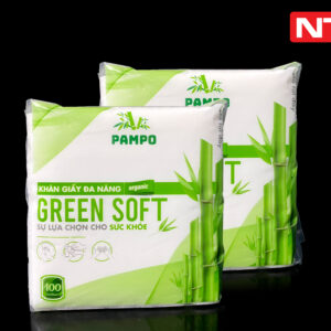 Khăn giấy ăn PamPo Green Soft 100 Tờ